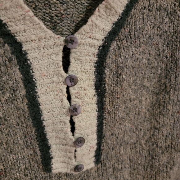 Bke Sweater Womens Size Medium M Green Chunky Knit Fairy Grunge Nature Boho - Picture 4 of 9